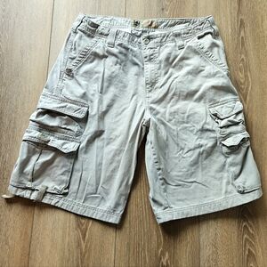 Men's Light Cream Tan LEE Dungarees Cargo Shorts | Size 34